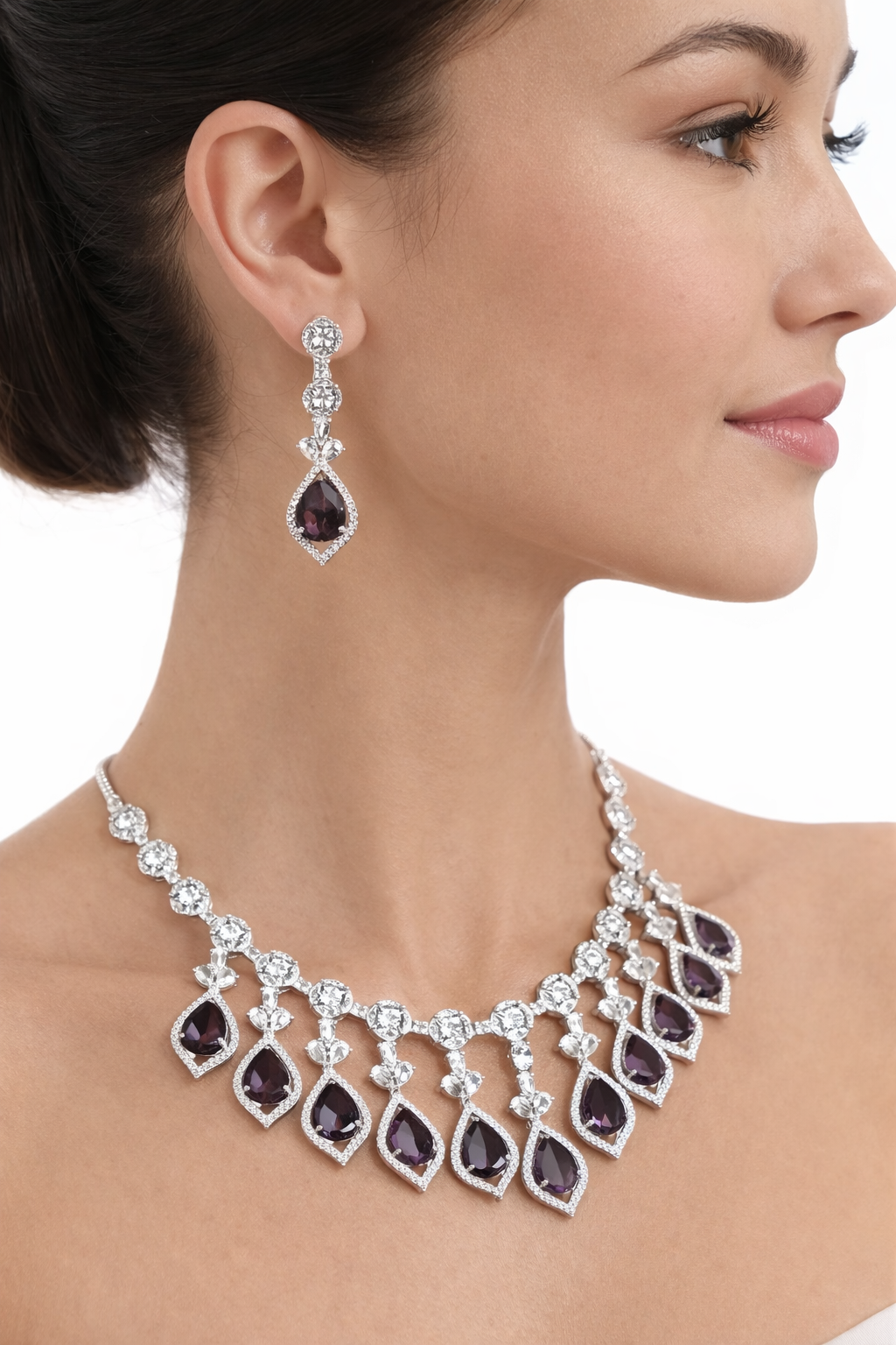 Amana American Diamond Jewelry Set