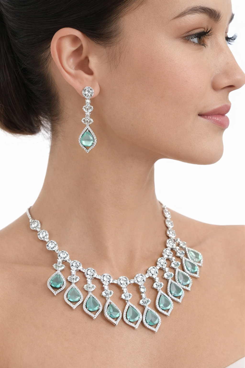 Amana American Diamond Jewelry Set